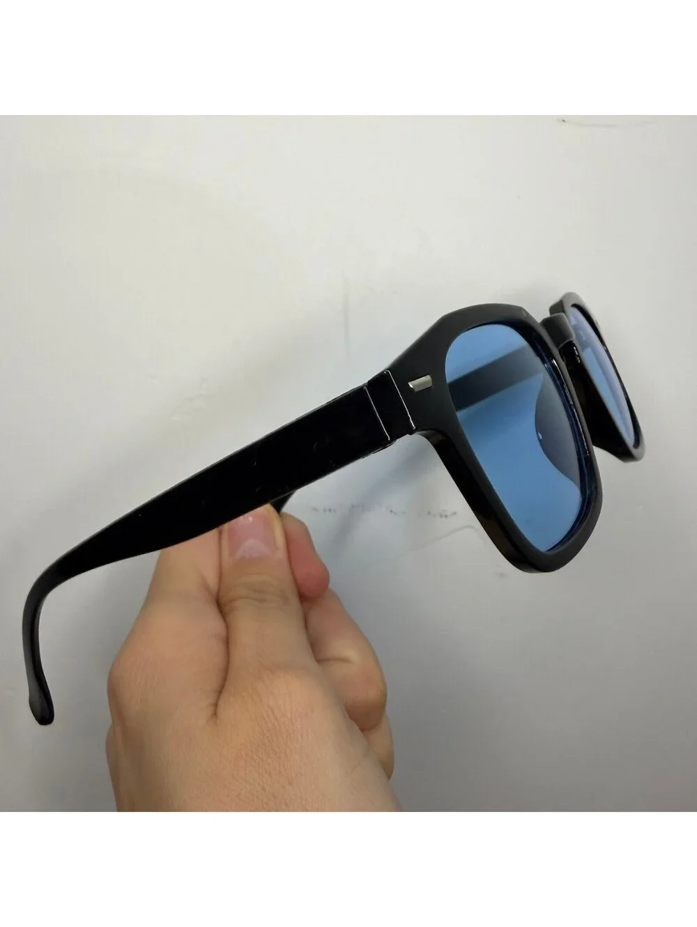 Black Frame Blue Lenses Sunglasses A-92